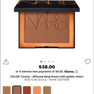 BNIB NARS BRONZING POWDER in Casino